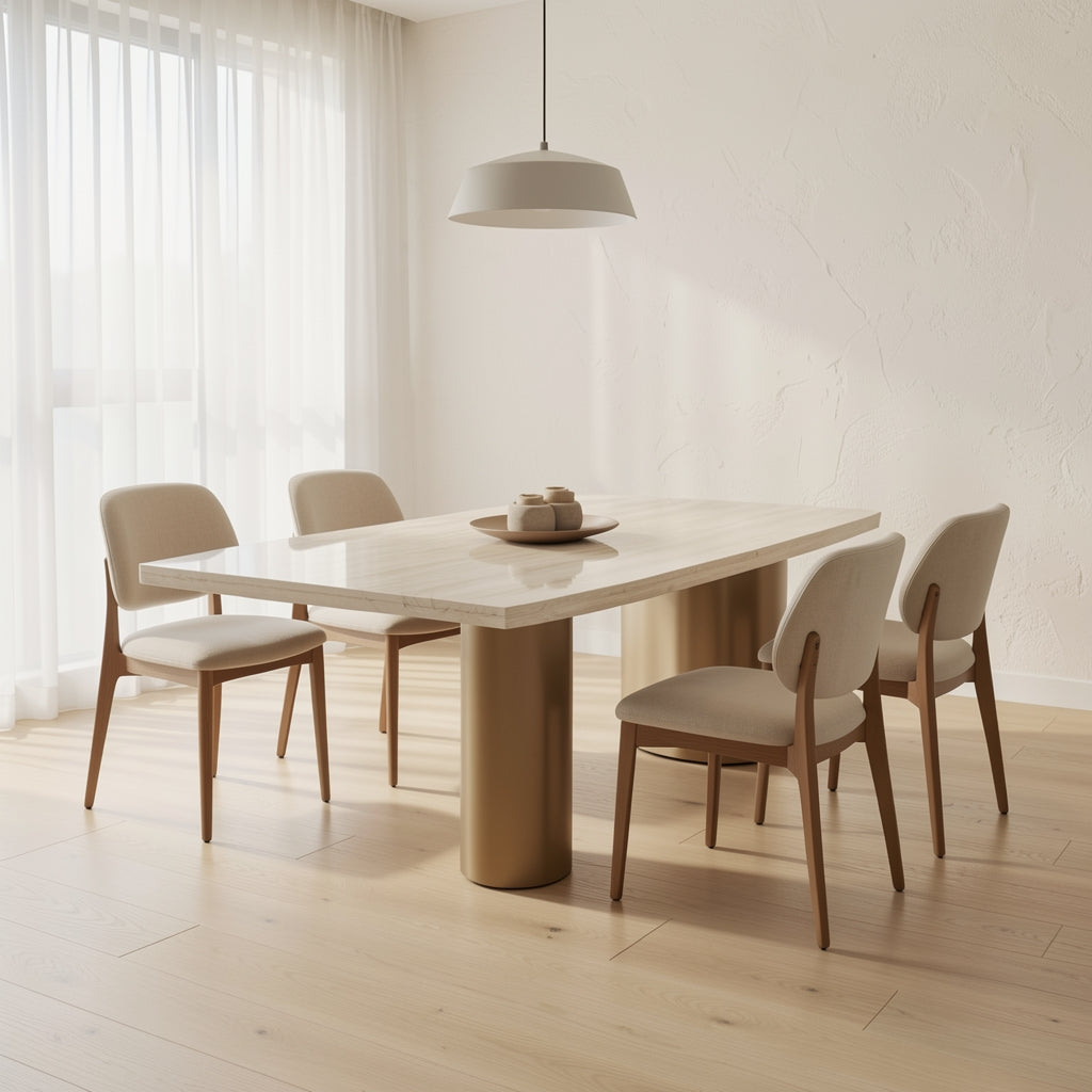 Oval Dining Table (DYJ1135) in soft oak daylight