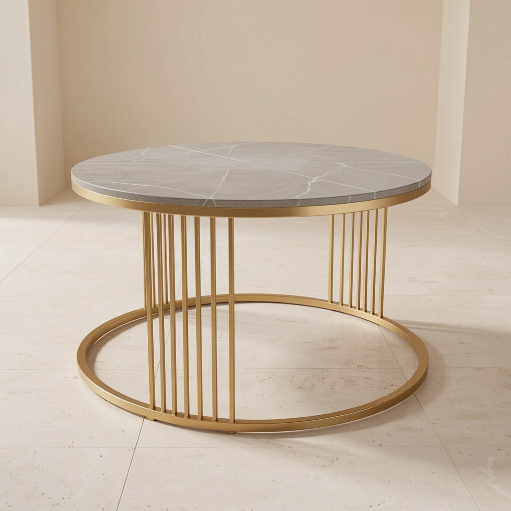 Round Coffee Table (小蛮腰) in back
