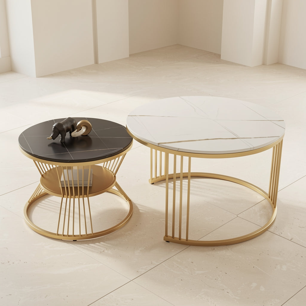 Round Coffee Table (小蛮腰) in elevated