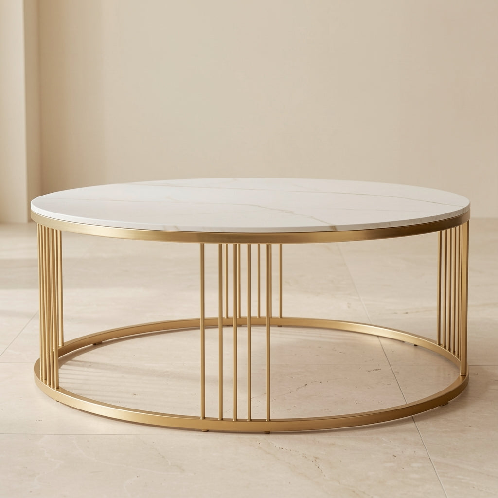 Round Coffee Table (小蛮腰) in front