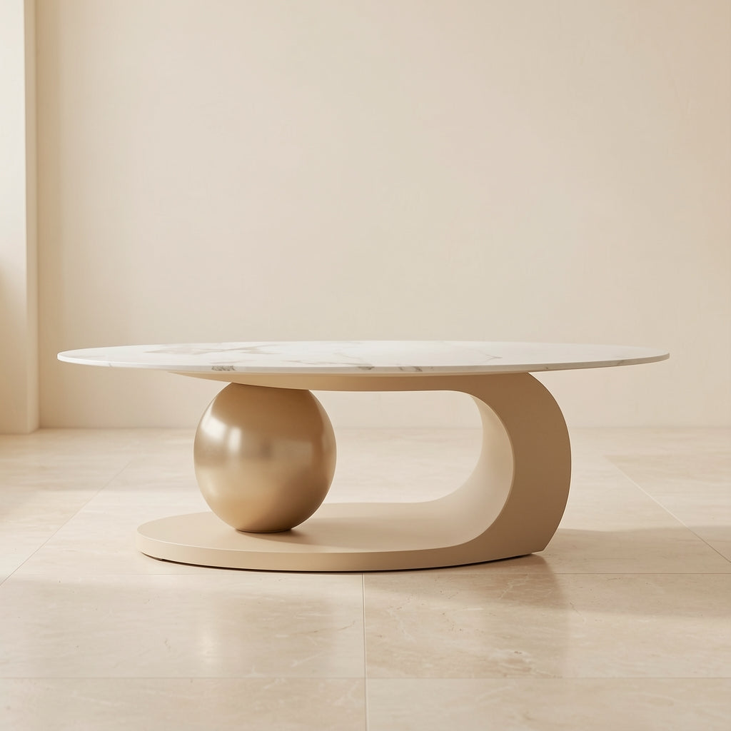 Curved Coffee Table (DYJ0417) in front