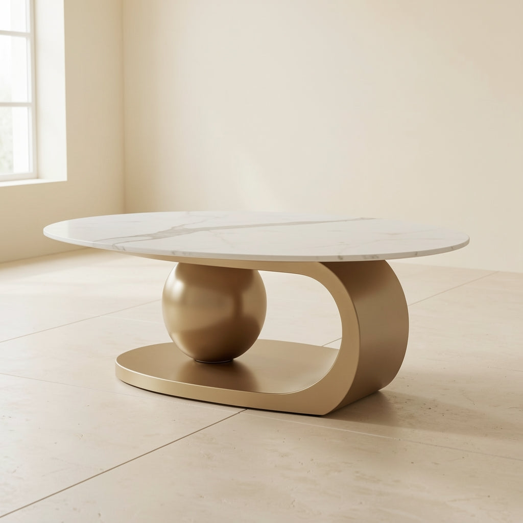 Curved Coffee Table (DYJ0417) in left