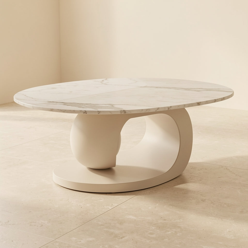 Curved Coffee Table (DYJ0417) in right