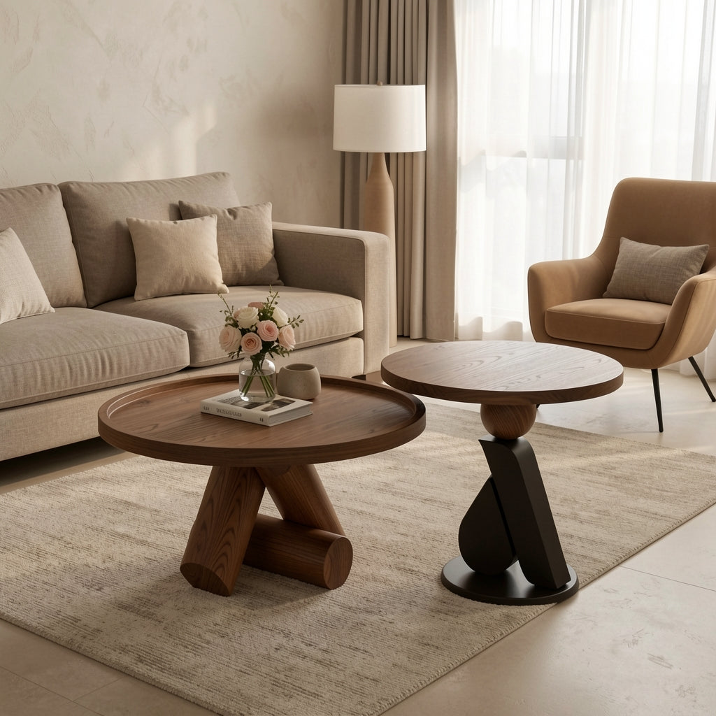Small Coffee Table (DYM13) in tonal taupe cocoon