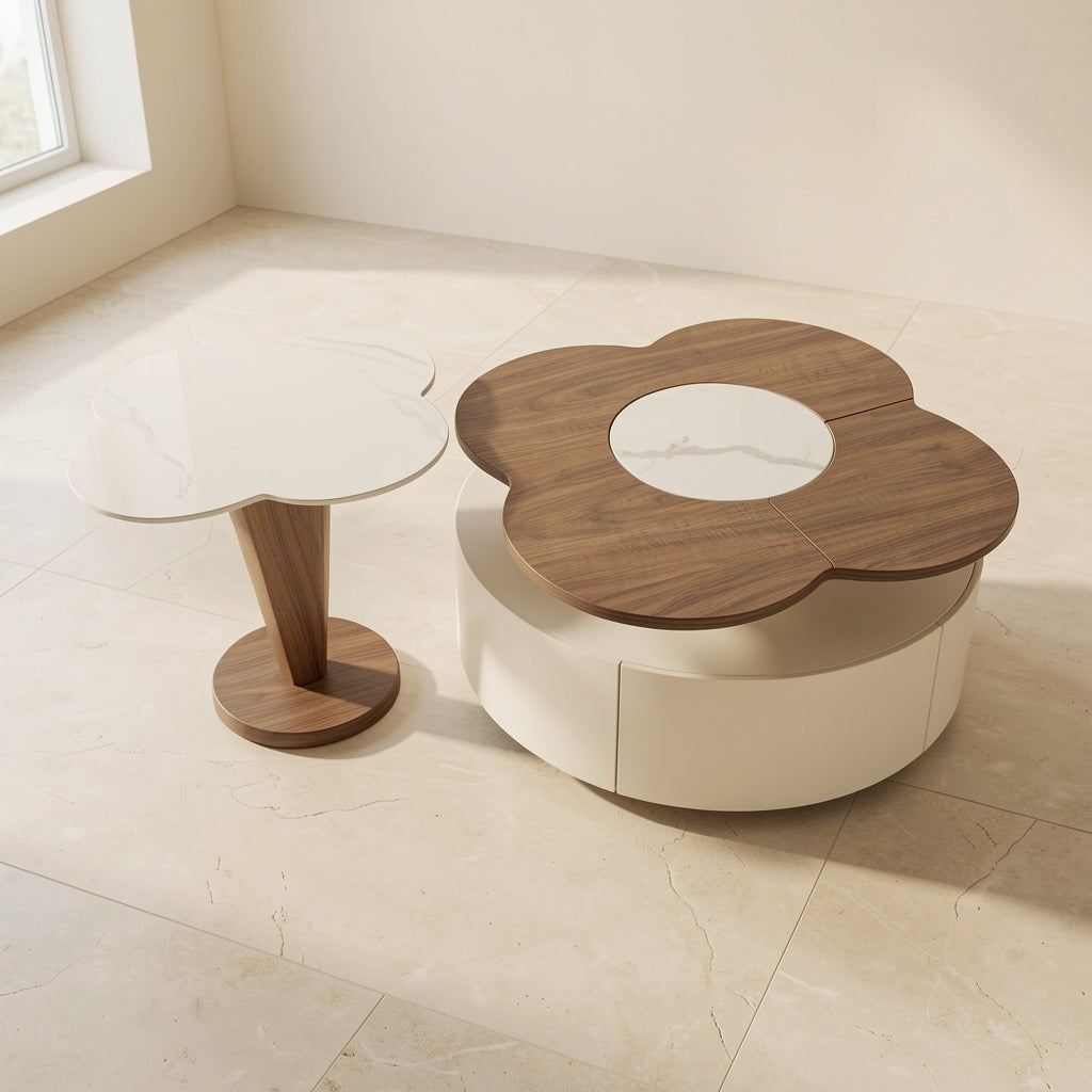 Flower-like Coffee Table (DYNB2917) in elevated