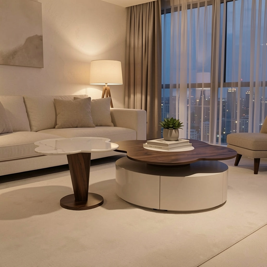 Flower-like Coffee Table (DYNB2917) in urban dusk