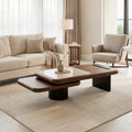 Rotating Black Coffee Table (DYJS2543) in home staged