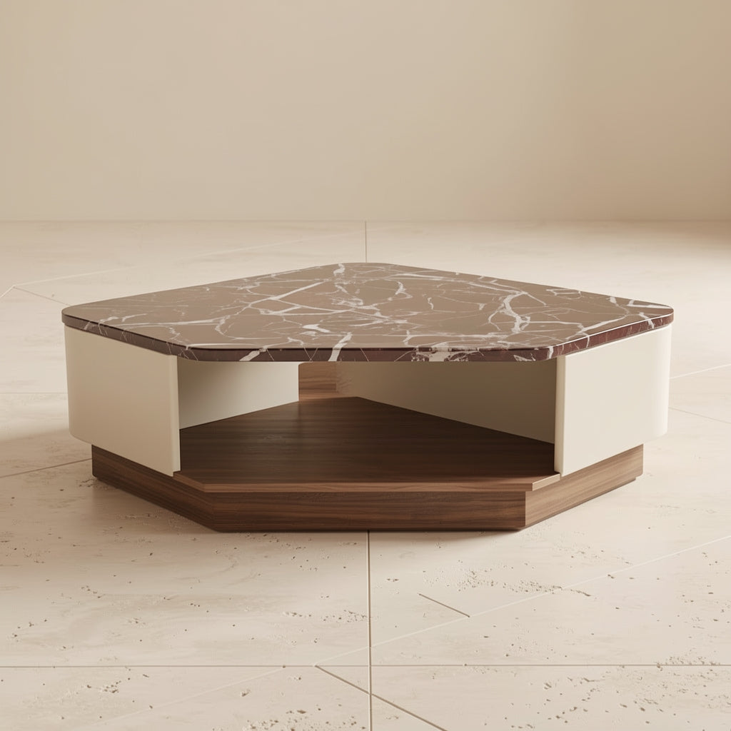 Red White Coffee Table (DYJS2536组) in back