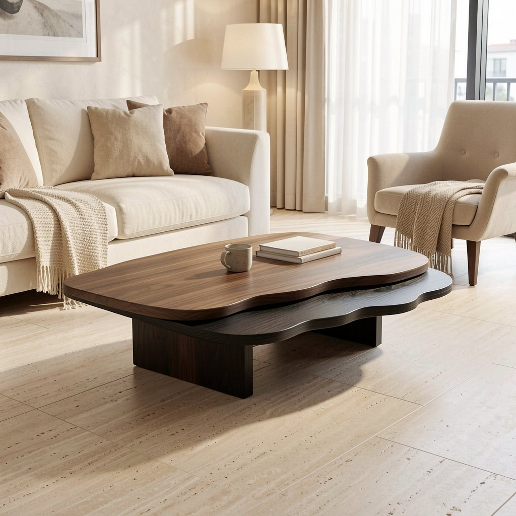 Rectangular Coffee Table (DYMD) in home staged