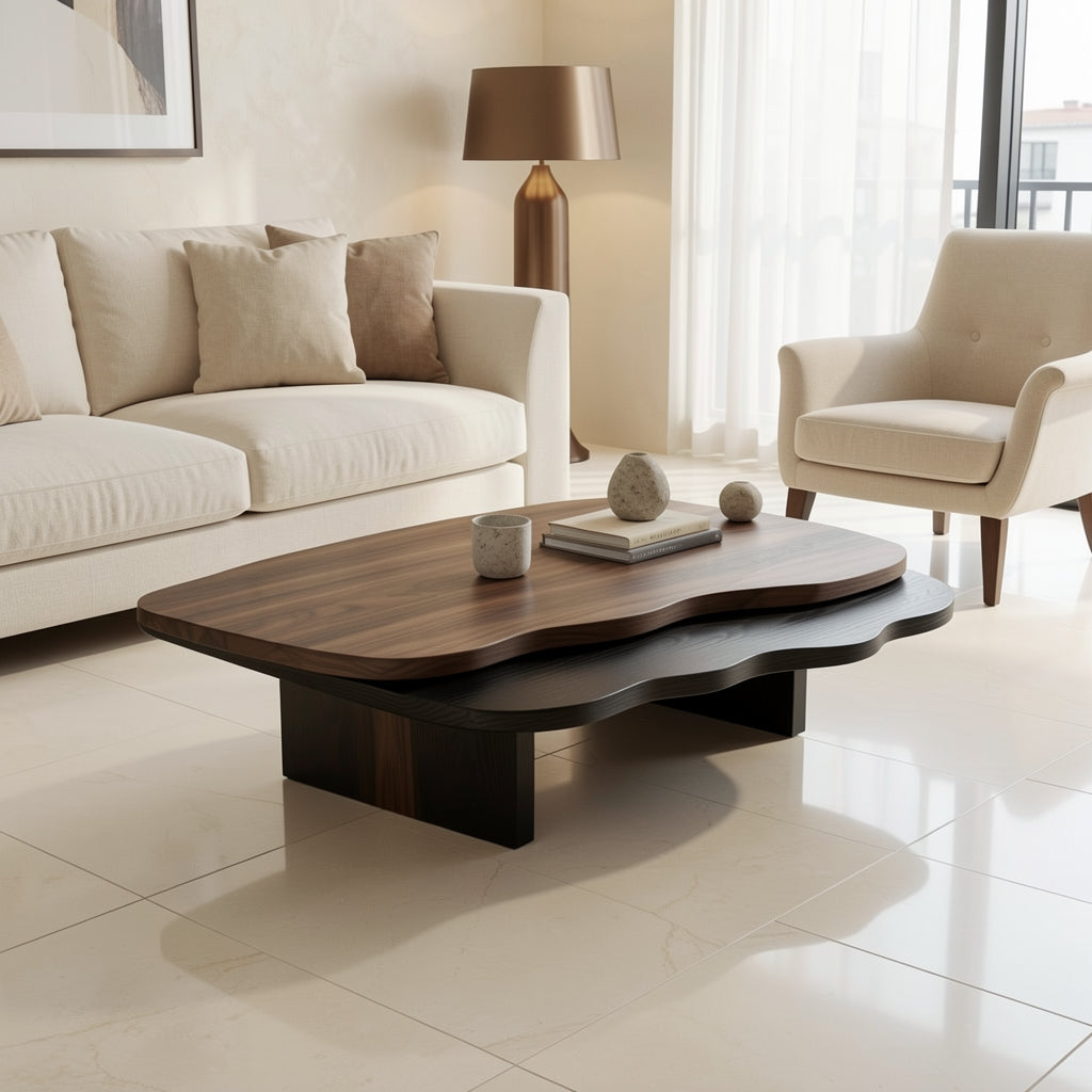 Rectangular Coffee Table (DYMD) in marble bronze