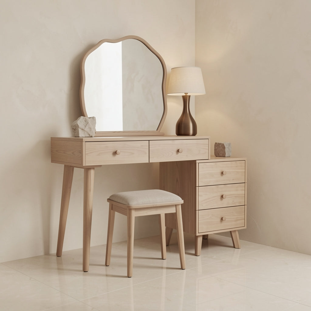 Rustic Dressing Table (DY216) in marble bronze