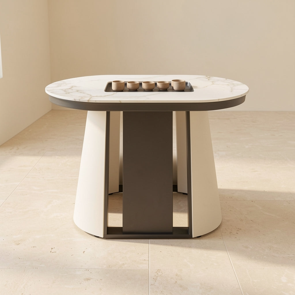 White Tea Table (DY105) in back