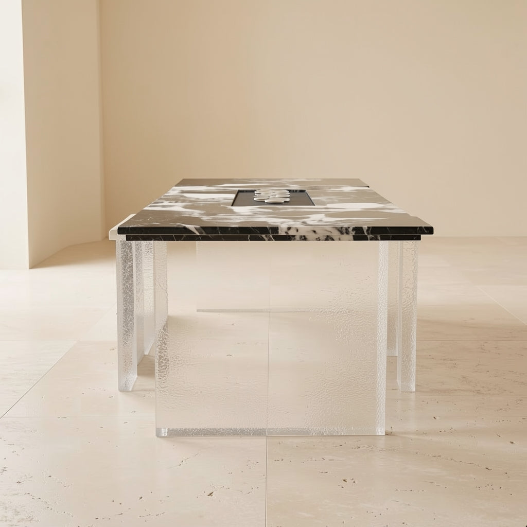 Black (DY518) Tea Table (DY518伸缩) in back