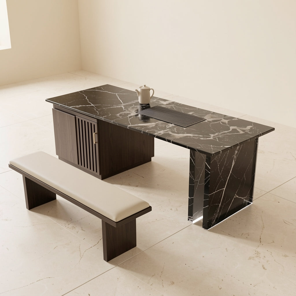 Black (DY518) Tea Table (DY518伸缩) in elevated