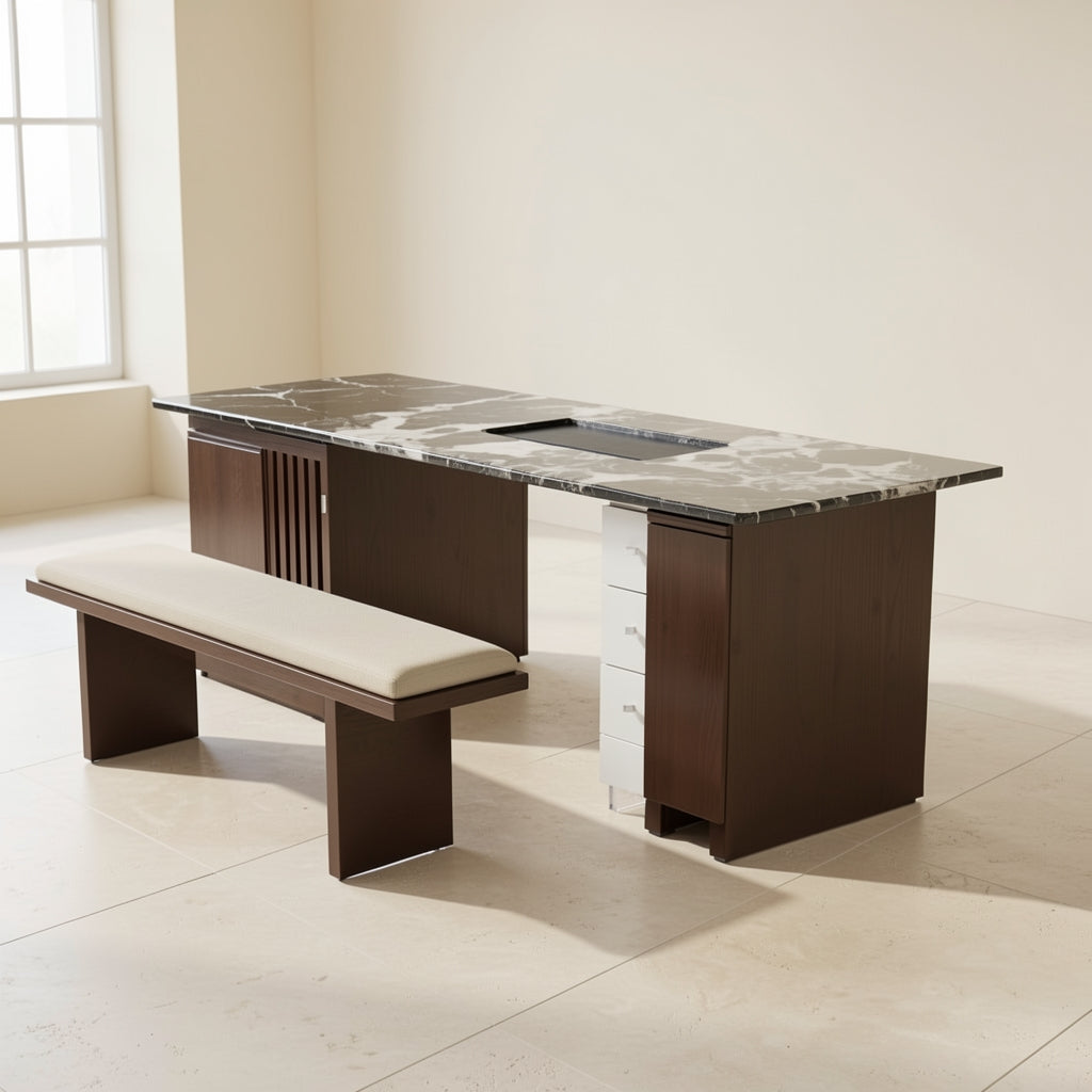 Black (DY518) Tea Table (DY518伸缩) in right
