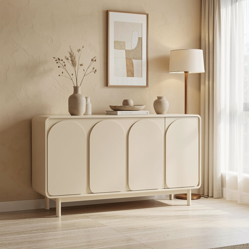 White Sideboard (DYM285) in home staged
