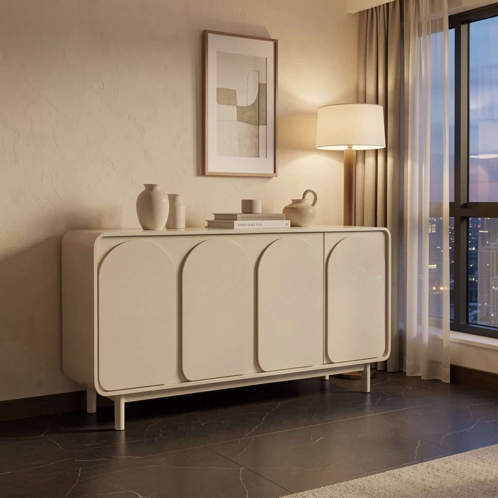 White Sideboard (DYM285) in urban dusk
