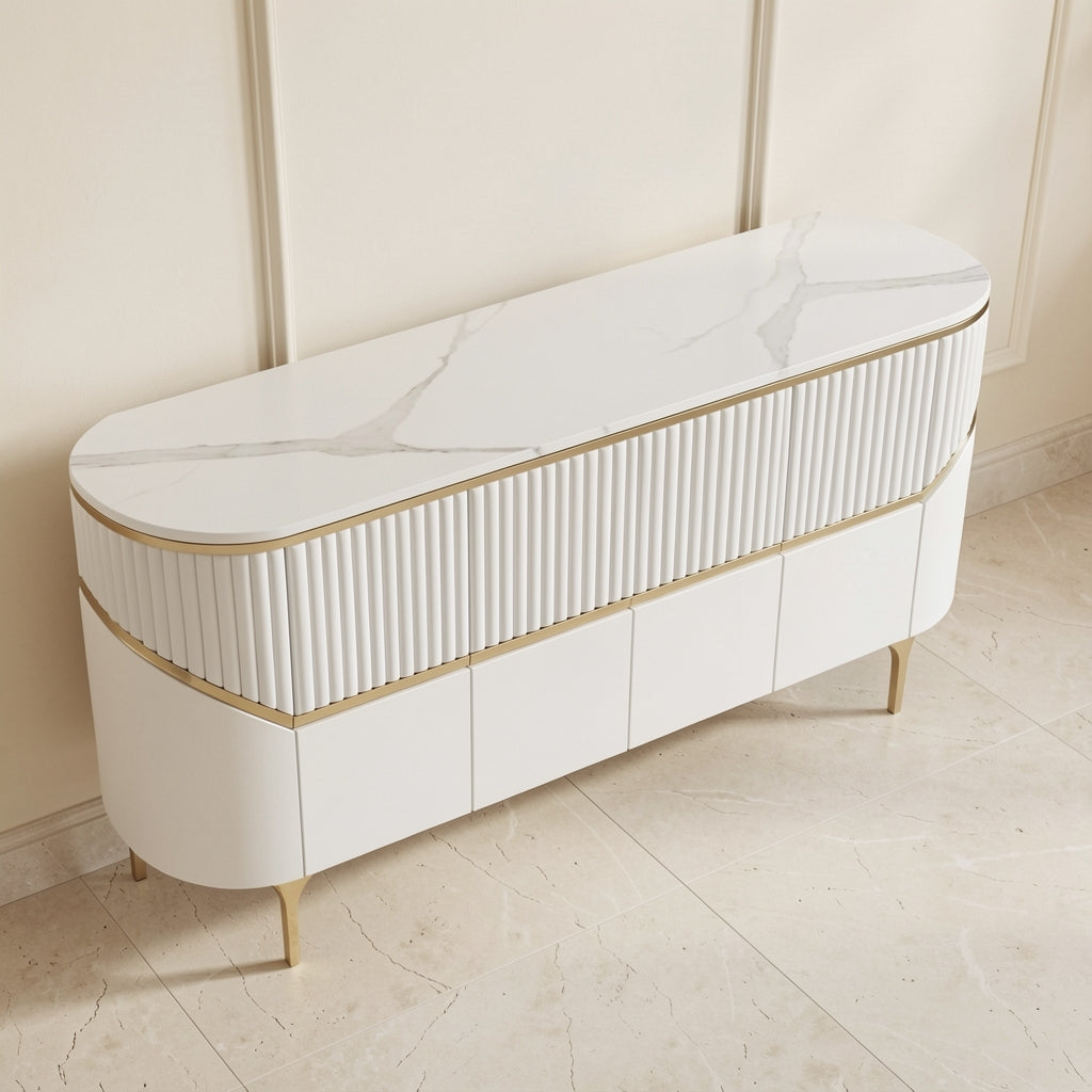 White Sideboard (DYM296) in elevated