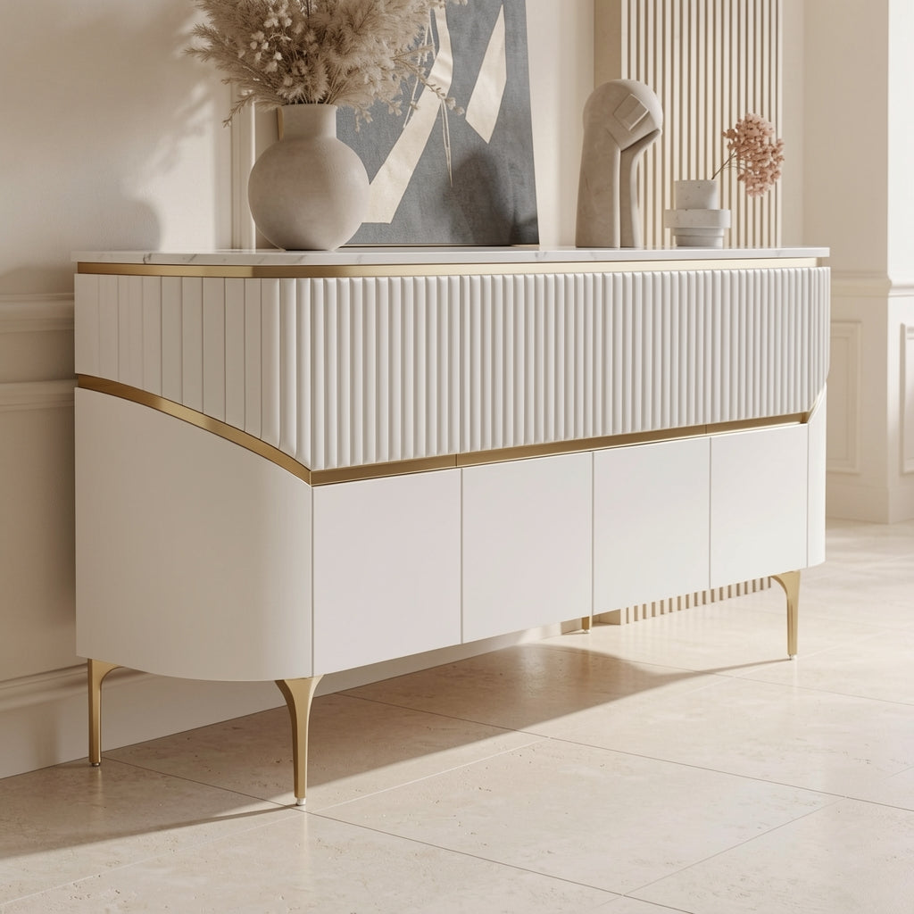 White Sideboard (DYM296) in low