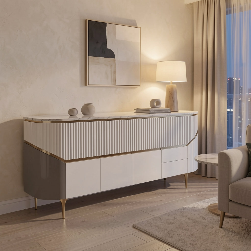White Sideboard (DYM296) in urban dusk