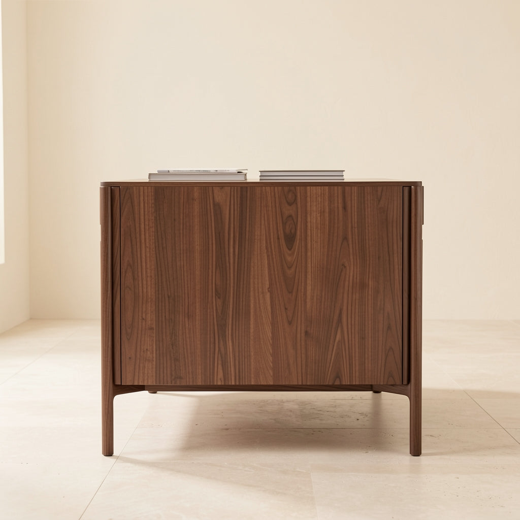 Walnut Veneer Sideboard (DY239) in back