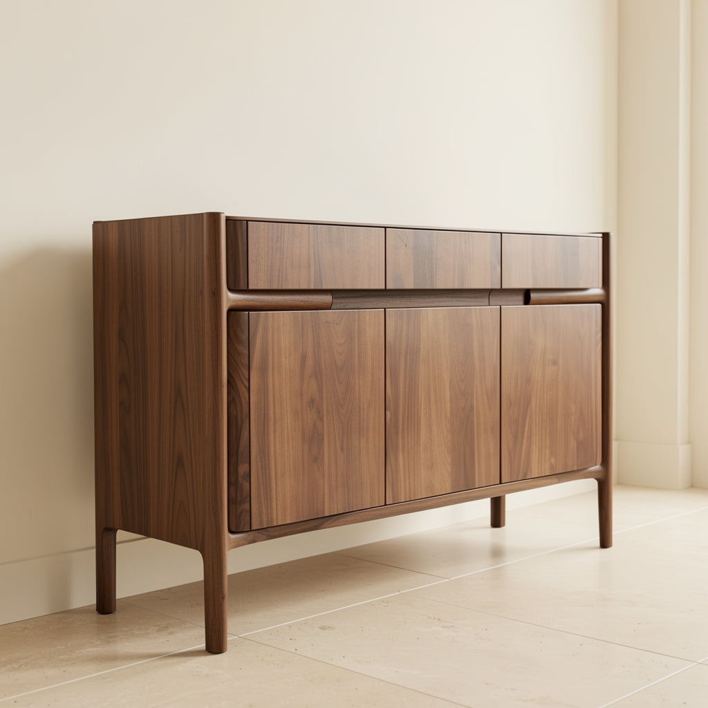 Walnut Veneer Sideboard (DY239) in left