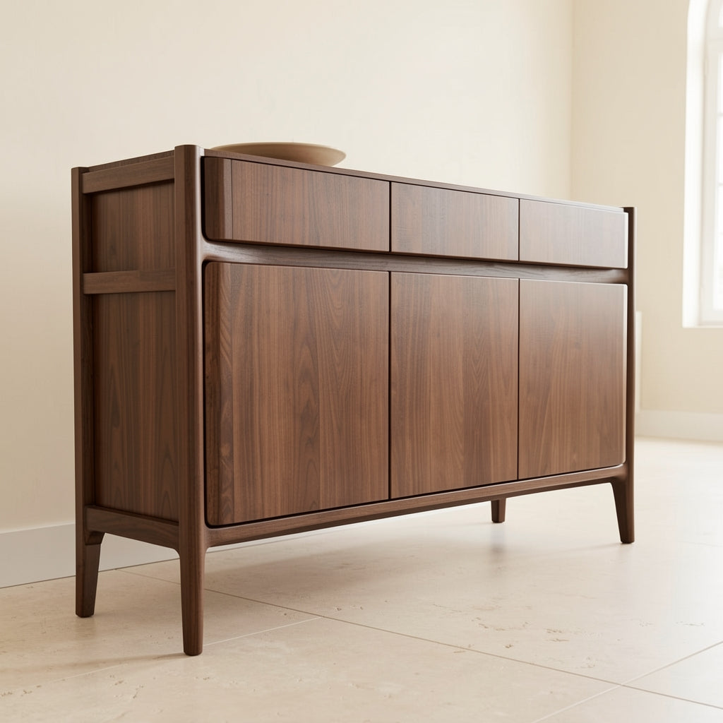 Walnut Veneer Sideboard (DY239) in low