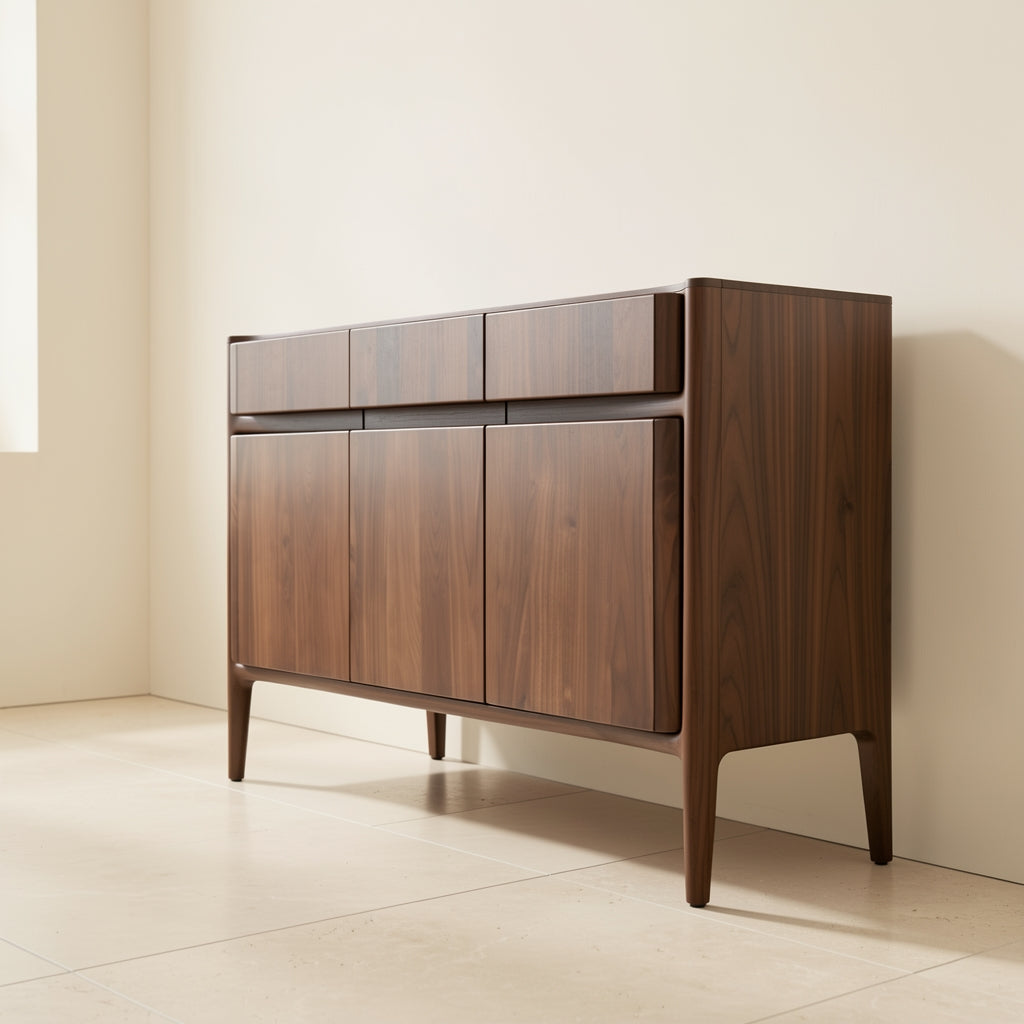 Walnut Veneer Sideboard (DY239) in right