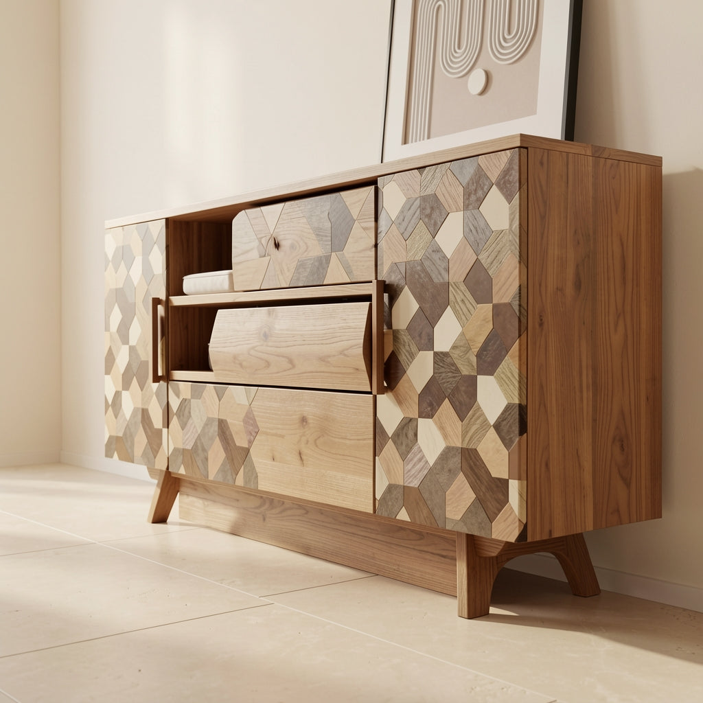 Geometric Sideboard (DY214) in low