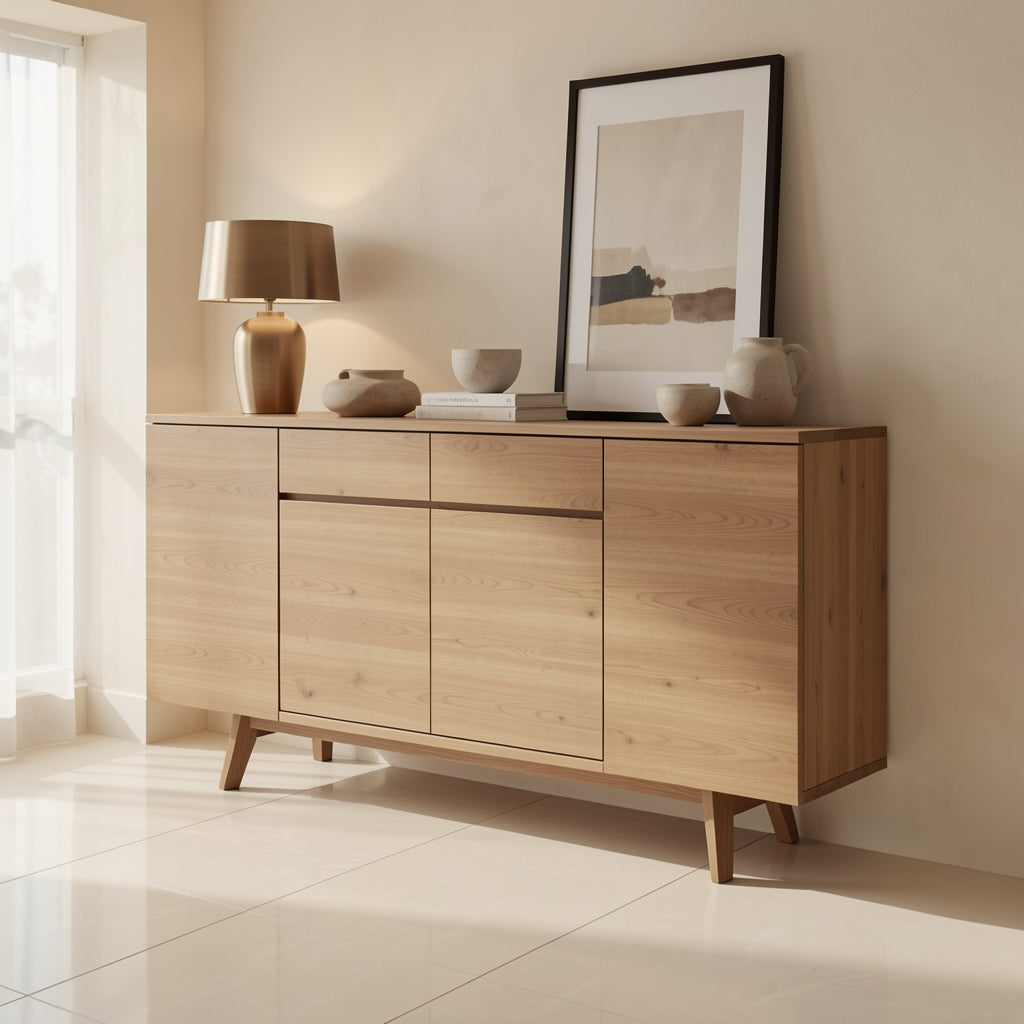 Geometric Sideboard (DY214) in marble bronze