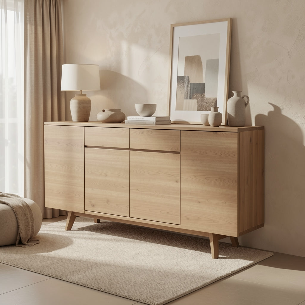 Geometric Sideboard (DY214) in tonal taupe cocoon