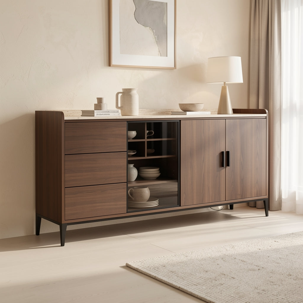 Carbon Sideboard (DY236) in home staged