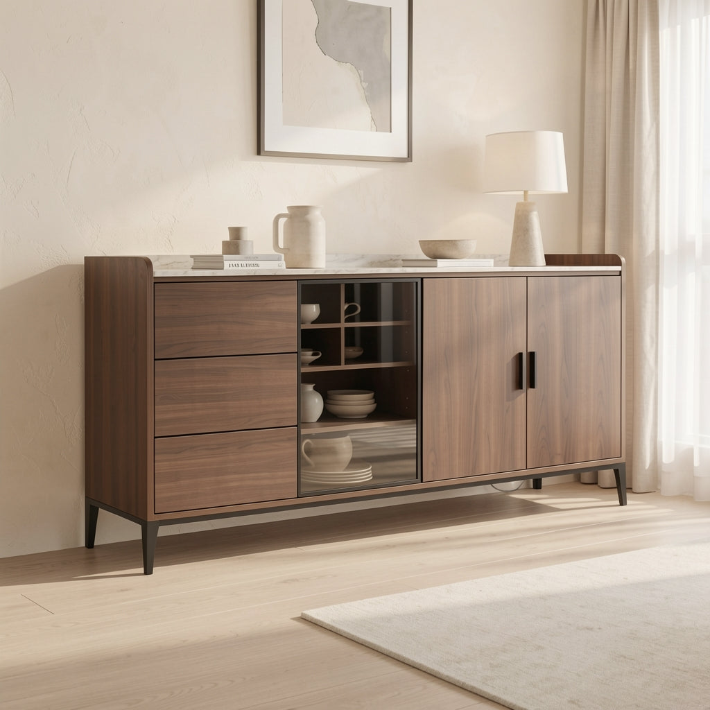 Carbon Sideboard (DY236) in soft oak daylight