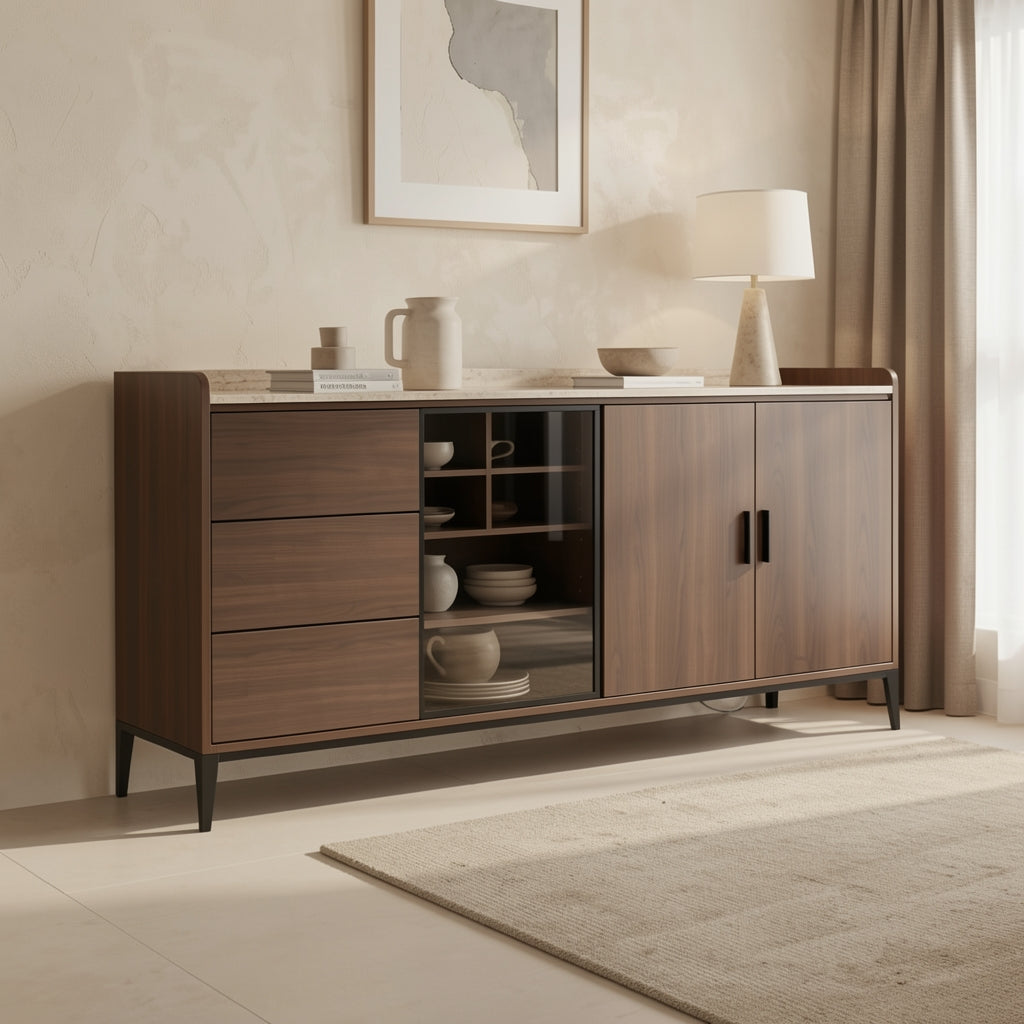 Carbon Sideboard (DY236) in tonal taupe cocoon