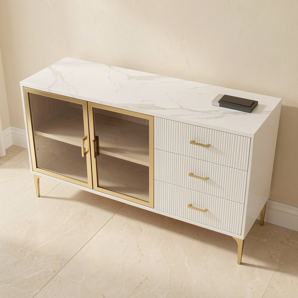 White Sideboard (DY262) in elevated