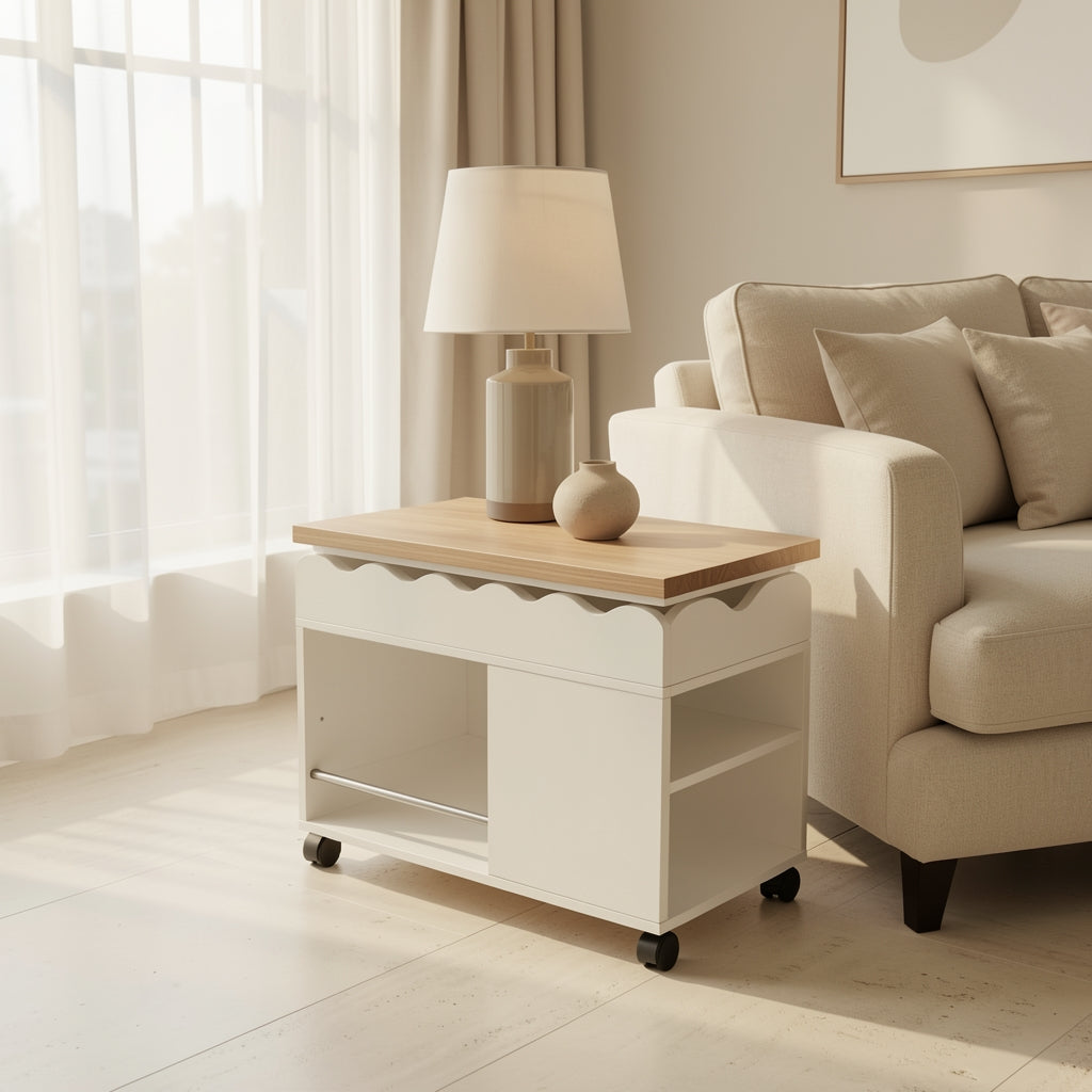 Wave Side Table (DYFS87) in home staged