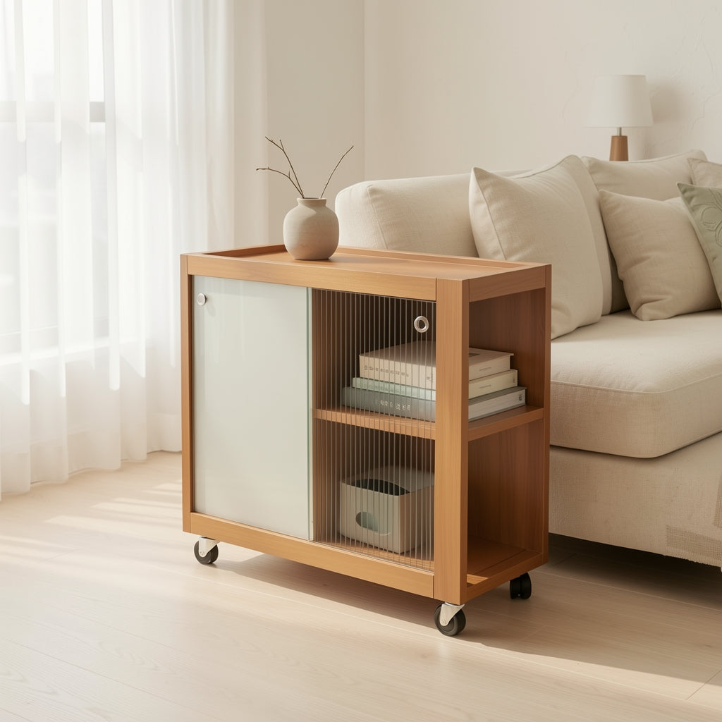 Lamp Side Table (DYMX1033) in soft oak daylight