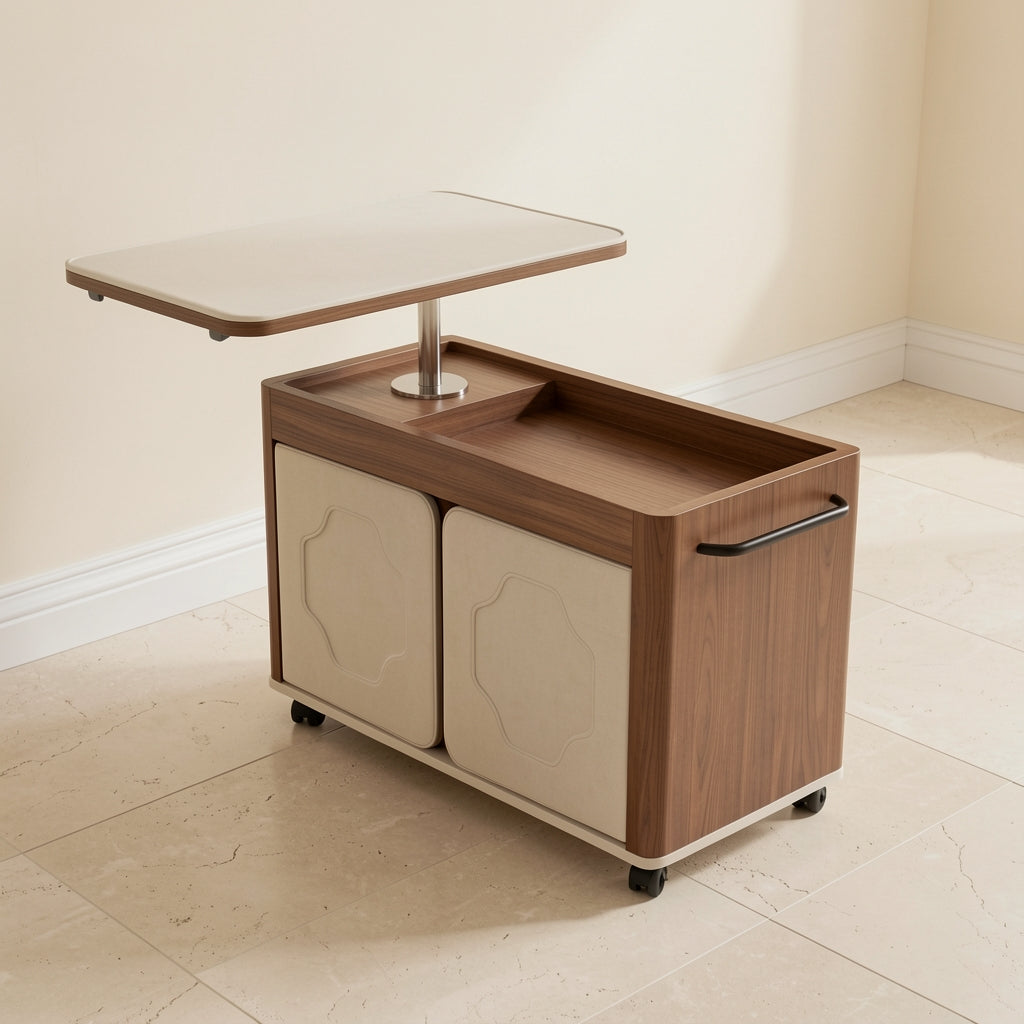 Brown Side Table (DYMX1041) in elevated
