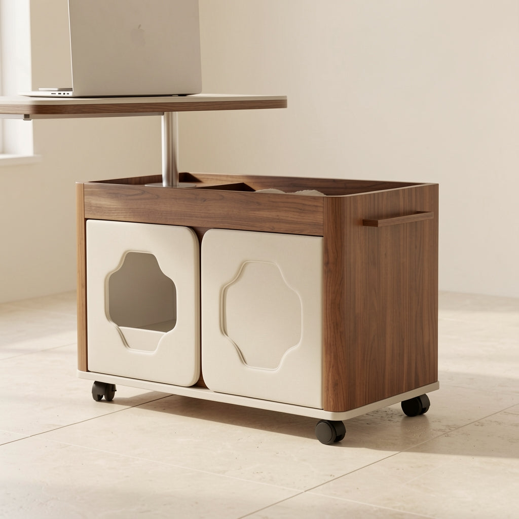 Brown Side Table (DYMX1041) in low