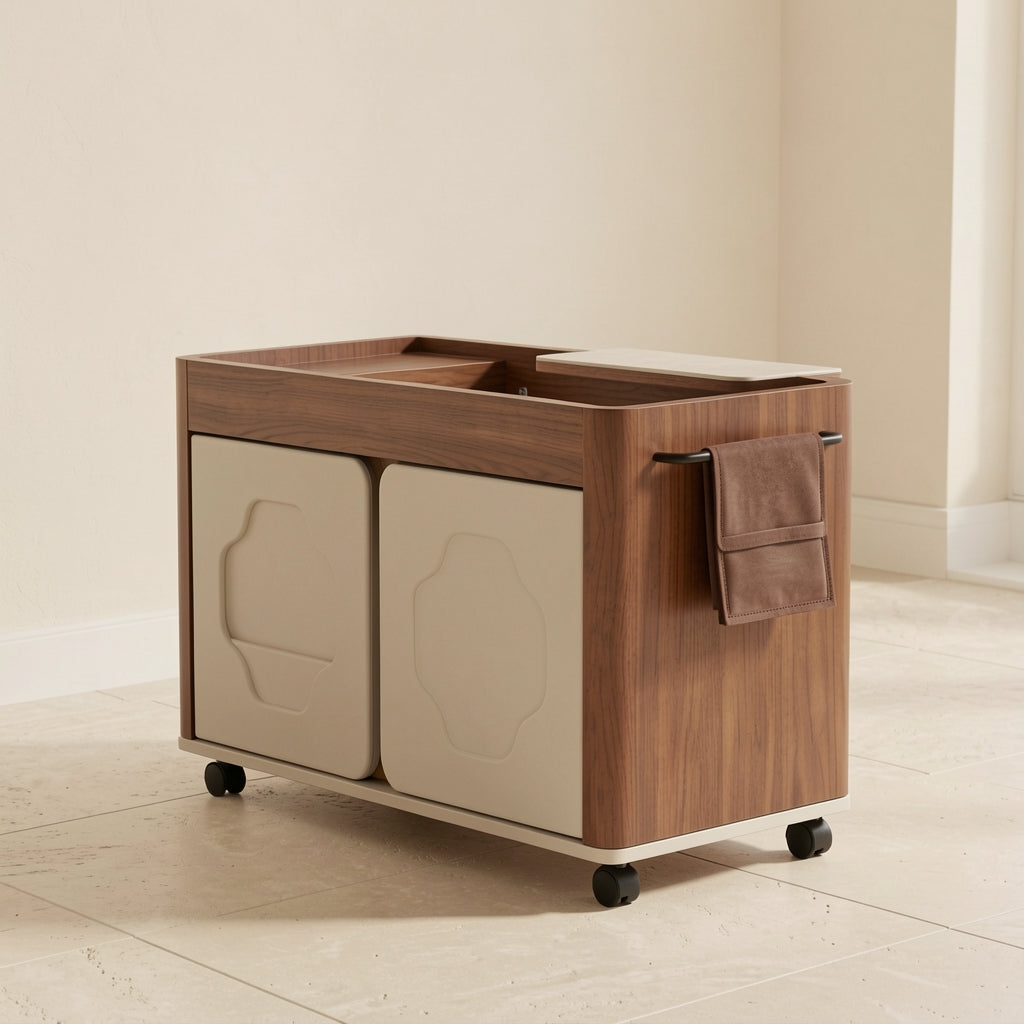 Brown Side Table (DYMX1041) in right