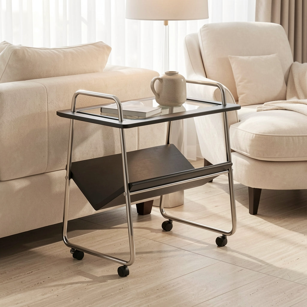 Modern Side Table (DYMX1044) in home staged