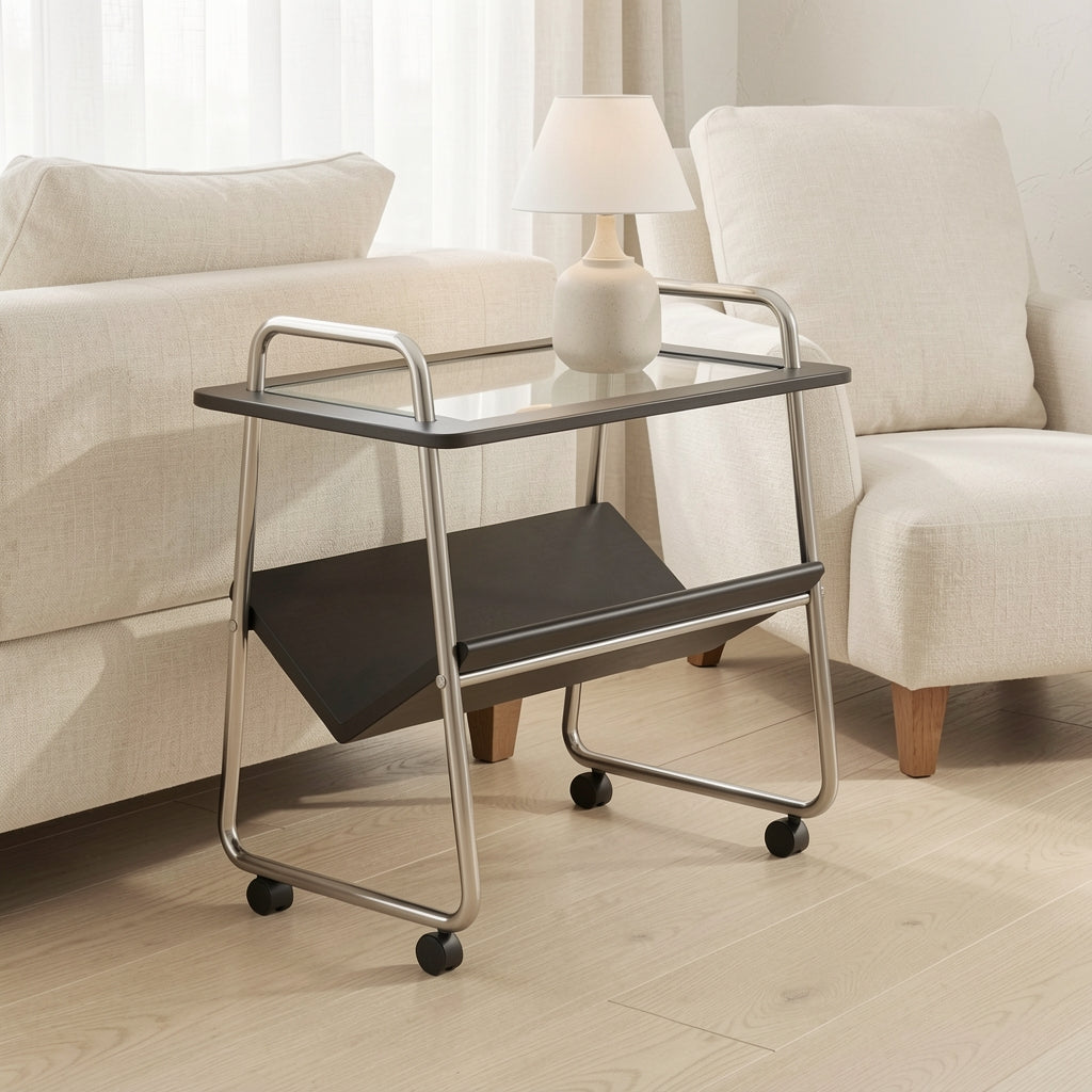 Modern Side Table (DYMX1044) in soft oak daylight