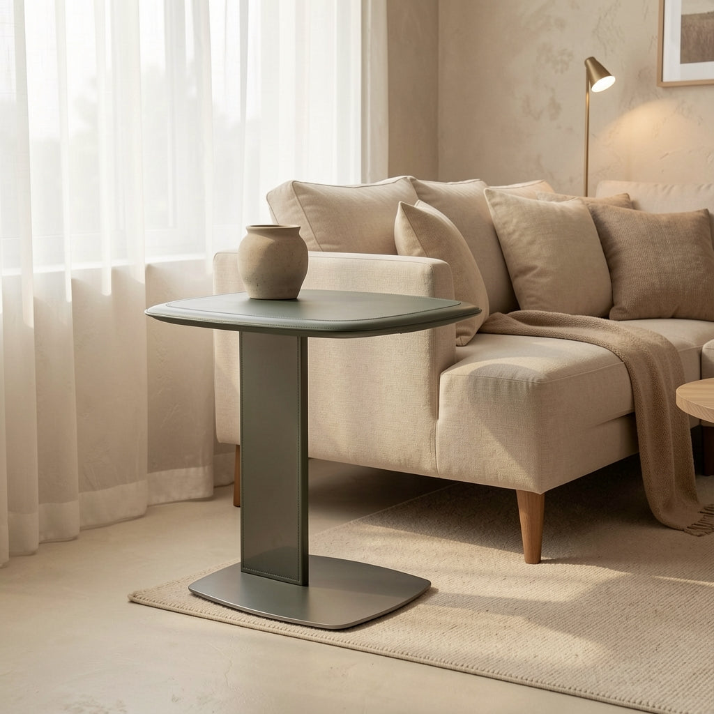 Square Side Table (DYYM0041) in tonal taupe cocoon