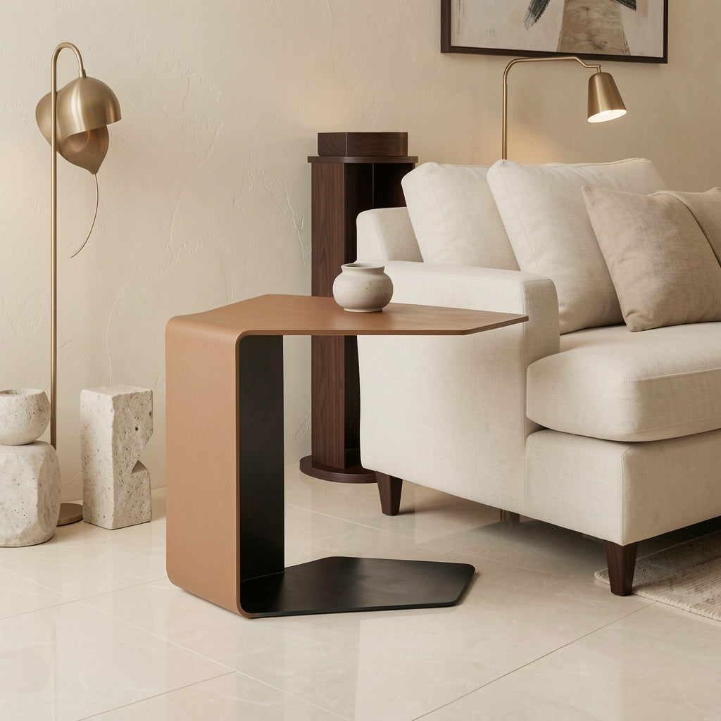 Rectangular Side Table (DYYM0052) in marble bronze