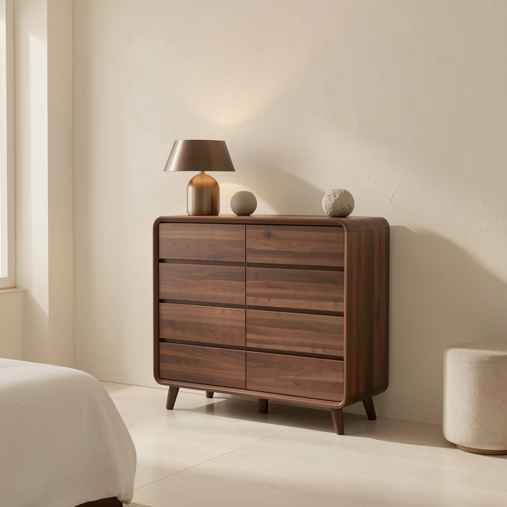 Mid-century Chest of Drawers (DYFG55) in marble bronze