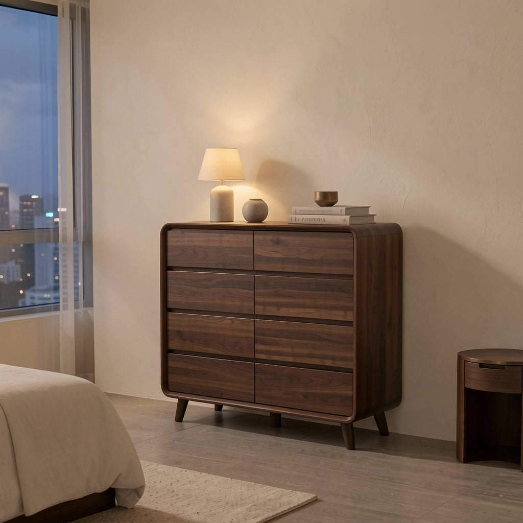 Mid-century Chest of Drawers (DYFG55) in urban dusk