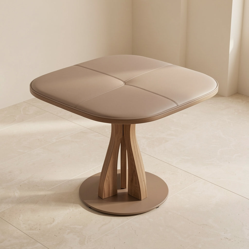 Chuluo Round Dining Table in elevated