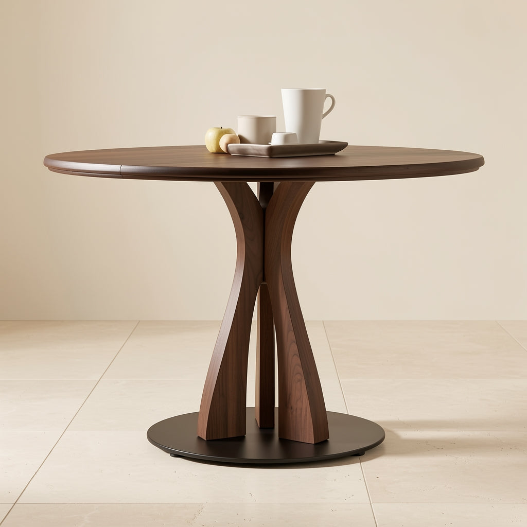 Chuluo Round Dining Table in front