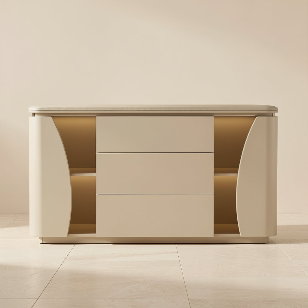 Beige Sideboard in front
