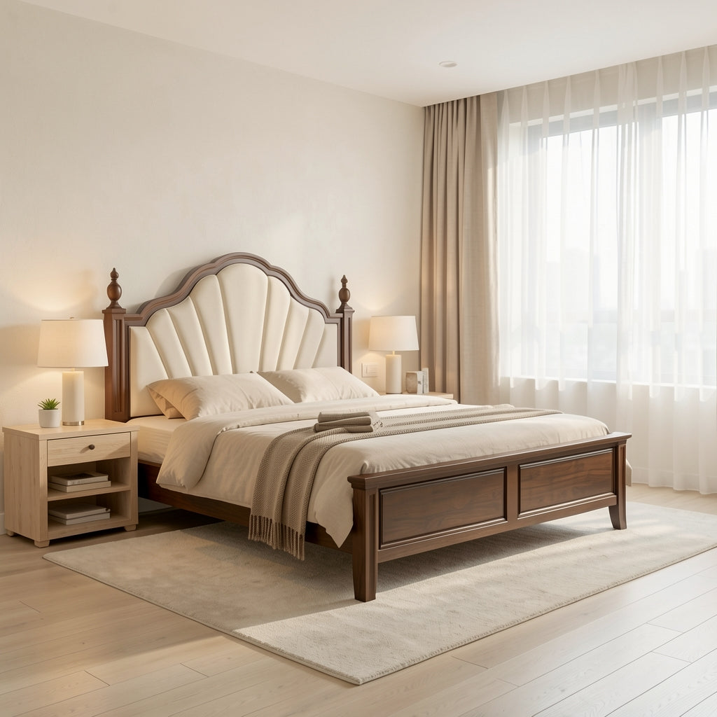 Brown Bed · Edition 2 in soft oak daylight